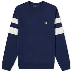 Толстовка Fred Perry Tipped Sleeve Crew Neck Sweat