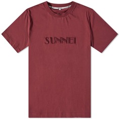 Футболка Sunnei Classic Embroidered Logo Tee