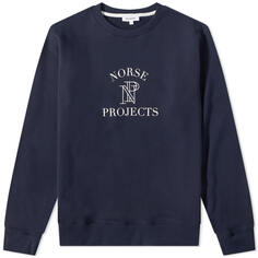 Толстовка Norse Projects Vagn Crest Logo Crew Sweat