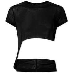 Футболка Rick Owens Cropped level Tee cut out