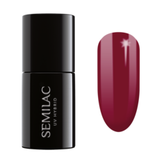 Semilac UV Hybrid гибридный лак для ногтей, 071 Deep Red