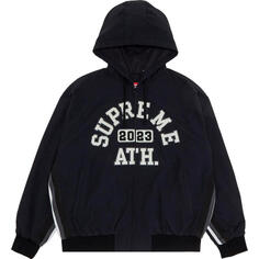 Худи Supreme Applique Hooded Track, черный