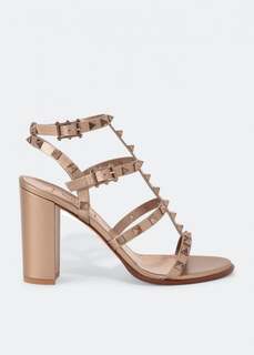 Сандалии VALENTINO GARAVANI Rockstud sandals, золотой