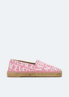 Эспадрильи VERSACE Versace Allover espadrilles, розовый