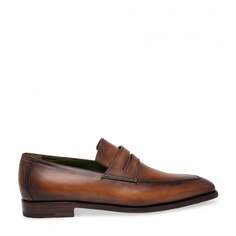 Лоферы BERLUTI Andy Demesure leather loafers, коричневый