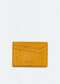 Картхолдер FAGGIOLI ATELIER Linate double card holder, желтый