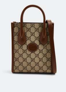 Сумка-тоут GUCCI Interlocking G mini tote bag, бежевый