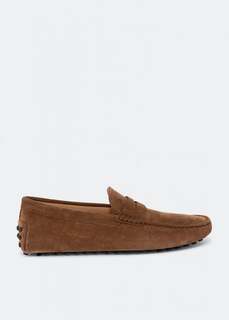 Лоферы TOD&apos;S Suede Gommino loafers, коричневый Tod’S