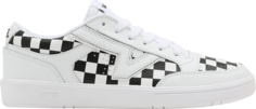 Кеды Vans Lowland CC Checkerboard - White Black, белый