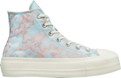 Кроссовки Converse Wmns Chuck Taylor All Star Lift Platform High Marble, синий