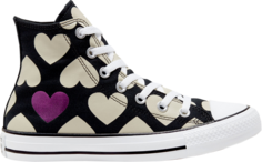 Кроссовки Converse Wmns Chuck Taylor All Star High Twisted Hearts - Black, черный