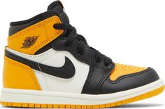 Кроссовки Air Jordan 1 Retro High OG TD Yellow Toe, желтый