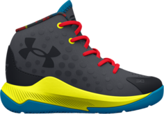 Кроссовки Under Armour Sour Patch Kids x Curry 1 Retro TD Pitch Grey, серый