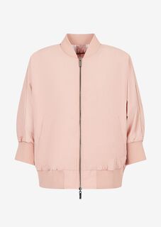 Двусторонняя оттоманская куртка-бомбер Armani Exchange, розовый