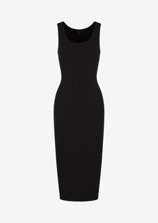 Облегающее платье миди Armani Exchange, черный