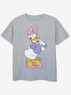 NW2 Daisy Duck Классическая детская серая футболка с принтом George., серый