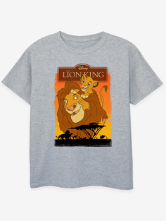 NW2 Король Лев Симба и Муфаса Детская серая футболка George., серый