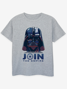 Серая детская футболка NW2 Star Wars Vader Join The Empire Kids George., серый