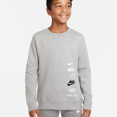 Свитшот Nike Sportswear Big Kids&apos; Boys, черный/белый/серый