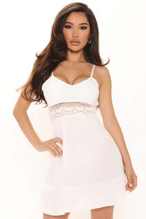 Мини платье Fashion Nova J3G3883W, белый