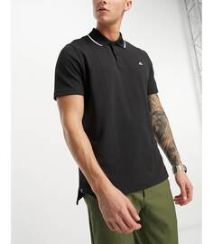 Черная рубашка поло из пике adidas Golf Go-To