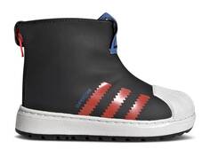 Кроссовки Adidas SUPERSTAR 360 RAIN BOOT INFANT &apos;BLACK BRIGHT RED&apos;, черный