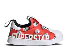 Кроссовки Adidas DISNEY X SUPERSTAR 360 X I &apos;MINNIE MOUSE ALLOVER PRINT&apos;, красный