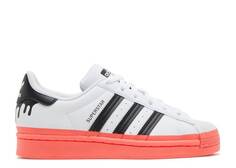 Кроссовки Adidas SUPERSTAR BIG KID &apos;PAINT DRIP - WHITE TURBO&apos;, белый