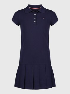 Однотонное платье-поло для больших детей Tommy Hilfiger