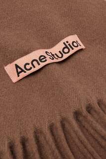 ACNE STUDIOS Шерстяной шарф с бахромой