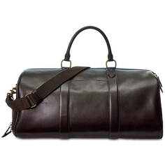 Спортивная сумка Polo Ralph Lauren Smooth Leather, темно-коричневый