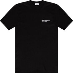 Футболка Balenciaga Paris T-Shirt &apos;Black/White&apos;, черный