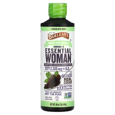 Пищевая добавка Barlean&apos;s Omega-3 Essential Woman, шоколадная мята Barlean's