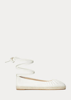 Кожаные эспадрильи на шнуровке Cecilia Nappa Ralph Lauren