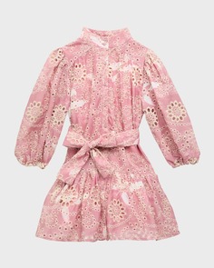 Мини-платье-рубашка Mila с вышивкой для девочки, размер 5–14 Bardot Junior
