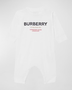 Детский комбинезон Azari Tri Color с логотипом и принтом, размер для новорожденных-12M Burberry