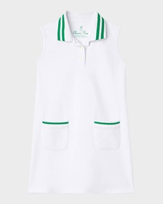 Теннисное платье-поло Teagan Pique для девочек, размер 2–12 Classic Prep Childrenswear