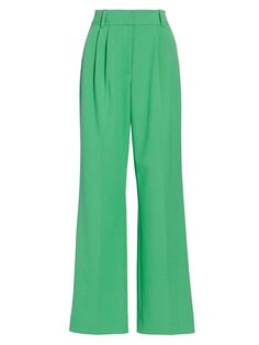 Широкие брюки со складками Favorite Daughter, зеленый
