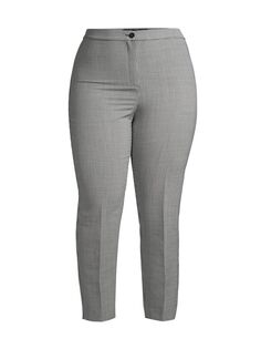Шерстяные прямые брюки Regalo Marina Rinaldi, Plus Size, белый