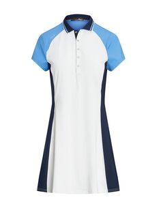 Мини-платье Active Polo с цветными блоками RLX Ralph Lauren, белый