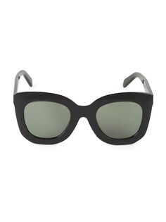 Круглые солнцезащитные очки «кошачий глаз» 49 мм CELINE, черный