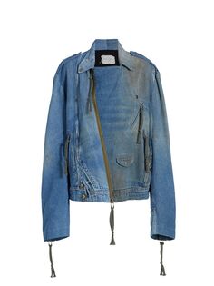 Комбинезон Brando Denim Moto Jacket Greg Lauren, синий