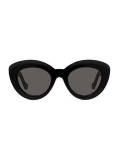 Большие солнцезащитные очки «кошачий глаз» 50 мм Loewe, черный