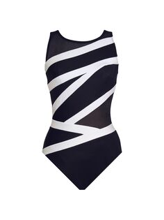 Слитный купальник Spectra Somerpointe Miraclesuit Swim, черный