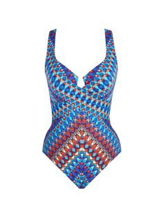 Непальский цельный купальник Criss-Cross Escape Miraclesuit Swim, разноцветный