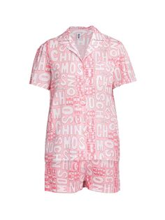 Пижамный комплект из 2 предметов Moschino, розовый