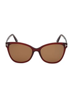 Солнцезащитные очки «кошачий глаз» Ani 58MM Tom Ford, красный