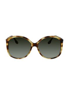 Круглые граненые солнцезащитные очки 61 мм Victoria Beckham