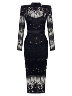 Платье миди с украшением L&apos;Artiste ZHIVAGO, черный