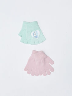 Лицензионные перчатки для девочек Frozen, 2 шт. LCW Accessories
